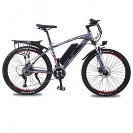 AYHa Electric Mountain Bike AYHa Electric Mountain Bike, 26'' Adults City Electric Bicycle with Removable 36V 8Ah / 10Ah / 13 Ah Lithium-Ion Battery 27 Speed Shifter Aluminum Alloy Frame Unisex, Gray red, 10AH