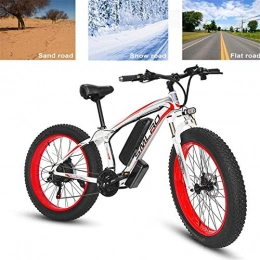 min min Electric Mountain Bike Bike, Electric Bike Adults Electric Mountain Bike 26In Power Assist Commuter Bicycle, 500W 48V 15AH Lithium Battery Aluminum Alloy Mountain Cycling Bicycle, Professional 27 Speed Gears Disc Brak