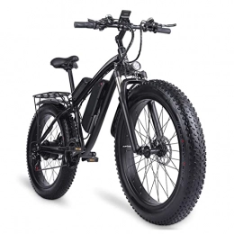 bzguld Electric Mountain Bike bzguld Electric bike 1000W Electric Bike for Adults 26" Fat Tire Mountain Beach Snow Bicycles Aluminum Electric Scooter with Detachable Lithium Battery 48V 17AH Up to 24.8 MPH 21 Speed Gear E-Bike