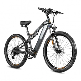 bzguld Electric Mountain Bike bzguld Electric bike Electric Bike for Adults 500W 48V 14.5Ah Electric Bicycle 27.5inch Lithium Battery Mountain Bike In Stock (Color : Black, Number of speeds : 8)