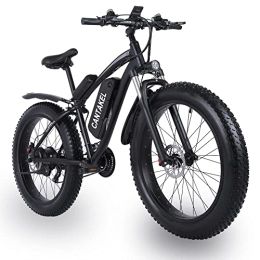 CANTAKEL Electric Mountain Bike CANTAKEL Electric Mountain Bike, 26 Inch Electric Bike, Adult Electric Bike with Back Seat and 17AH Battery, Professional 21 Speed Transmission
