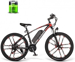 CCLLA Electric Mountain Bike CCLLA 26 inch mountain cross country electric bike 350W 48V 8AH electric 30km / h high speed suitable for male and female adults
