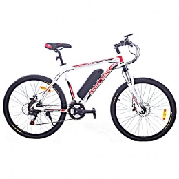 Cyclamatic Electric Mountain Bike Cyclamatic CX3 Pro Power Plus Alloy Frame eBike White / Red