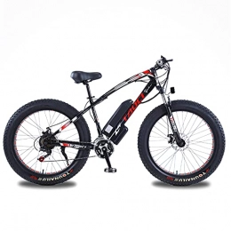 DDFGG Electric Mountain Bike DDFGG Electric Bikes For Adults, 4.0" Fat Tires 26 Inch 21 Speed Bicycle, 48V 13AH 750W MTB E-Bike With IP54 Waterproof(Color:black)