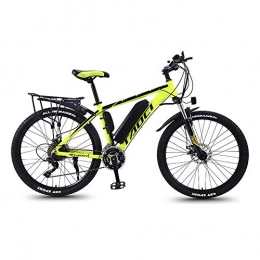 DDFGG Electric Mountain Bike DDFGG Mountain electric bicycle, 26-inch 21-speed, unisex bicycle, three riding modes, accessories, LED headlights, LCD display, front and rear mechanical disc brakes