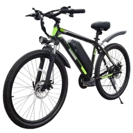 DEEPOWER Electric Mountain Bike DEEPOWER S26 Electric Bike, 250W Brushless Motor, 26" x 1.95 Electric Bicycle for Adults, 48V 12.8Ah Removable Battery, 25KM / H, 21-Speed Gears, Mountain EBikes