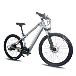 LDGS Electric Mountain Bike ebike Electric Bike for Adults 500W 27 Speed Electric Mountain Bicycle With Removable 48V 10.5Ah Lithium-Ion Battery 27.5 * 2.4 Inch Tire (Color : Light grey, Number of speeds : 27)