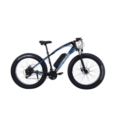  Electric Mountain Bike Electric Bicycle 4.0 Fat Tire Electric Bicycle Mountain Lithium Assist Snowmobile Integrated Wheel Variable Speed Beach Bike (Black Blue)