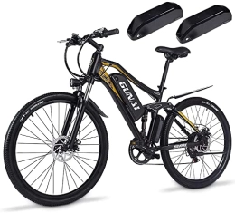 Vikzche Q Bike Electric Bike 27.5" with 48V / 15Ah Removable Lithium Battery, Full Suspension, Shimano 7-Speed City E-bike (TWO BATTERIES) GUNAI M60
