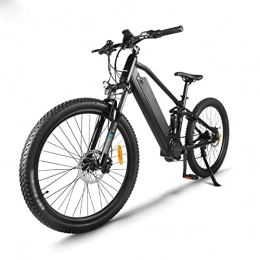 LIU Electric Mountain Bike Electric Bike Adults 750W Motor 48V 25Ah Lithium- Ion Battery Removable 27.5' Fat Tire Ebike Snow Beach Mountain E-Bike (Color : BLK with Spare Batt)