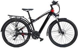 Generic Electric Mountain Bike Electric Bike Adults Mountain Electric Bike, 27.5 Inch Travel E-Bike Dual Disc Brakes with Mobile Phone Size LCD Display 27 Speed Removable Battery City Electric Bike