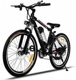 Electric bike e-bike city bike adult bike with 250 W motor 36V 8AH 12.5 AH Removable lithium battery Shimano 21-speed gear lever for commuters (Color : Classic-Black)