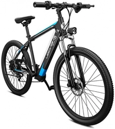 Erik Xian Electric Mountain Bike Electric Bike Electric Mountain Bike 26" Ebikes for Adults Electric 27-Speed Mountain Bicycle 400W 48V Removable Lithium-Ion Battery, Dual Disc Brake, Comfortable Seat for the jungle trails, the snow,