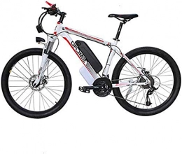 Erik Xian Electric Mountain Bike Electric Bike Electric Mountain Bike 48V Electric Mountain Bike 26'' Fat Tire Shock E-Bike 21 Speeds 10AH Lithium-Ion Battery Double Disc Brakes LED Light for the jungle trails, the snow, the beach, t