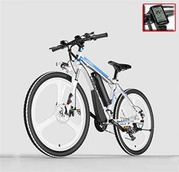 Erik Xian Electric Mountain Bike Electric Bike Electric Mountain Bike Adult 26 Inch Electric Mountain Bike, 48V Lithium Battery Electric Bicycle, With anti-theft alarm / fixed-speed cruise / 5-gear assist / 21 Speed for the jungle trails,