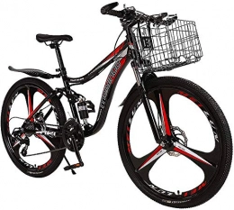 Erik Xian Electric Mountain Bike Electric Bike Electric Mountain Bike Adult 26-Inch Mountain Bike 21-Speed Dual-Disc Dual-Suspension Bike, Entry-Level Bike for Men and Women, Meeting Travel Needs for the jungle trails, the snow, the