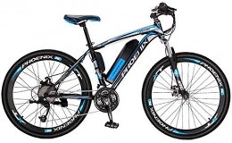 Erik Xian Electric Mountain Bike Electric Bike Electric Mountain Bike Adult Mountain Electric Bikes, 36V Lithium Battery High-Strength High-Carbon Steel Frame Offroad Electric Bicycle, 27 speed for the jungle trails, the snow, the be