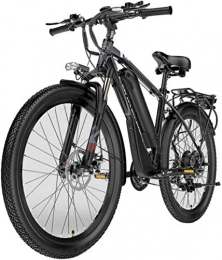 Erik Xian Electric Mountain Bike Electric Bike Electric Mountain Bike Electric Mountain Bike for Adult, 26 Inch 400W Electric Bicycle 48V 10Ah Removable Large Capacity Lithium-Ion Battery 21 Speed Gear Dual Disc Brakes for Commuting