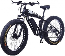 HCMNME Electric Mountain Bike Electric Bike Electric Mountain Bike Electric Snow Bike, Fat Tire Electric Bicycle 48V 10Ah Lithium Battery with Shock Absorption System 26inch 21speed Adult Snow Mountain E-bikes Disc Brakes (Color :