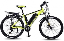 RDJM Electric Mountain Bike Electric Bike Electric Mountain / Universal Bike, 26-inch 27-Speed Bicycle with Removable Lithium-ion Battery (36V 350W 8Ah) Dual disc Brake Bicycle, Adult Riding Exercise Bike, Yellow