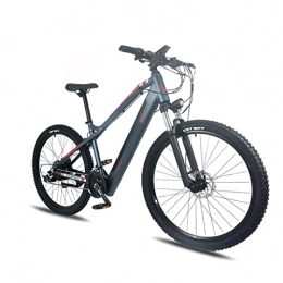 WMLD Electric Mountain Bike Electric Bike for Adults 500W 27 Speed Electric Mountain Bicycle With Removable 48V 10.5Ah Lithium-Ion Battery 27.5 * 2.4 Inch Tire (Color : Dark blue, Number of speeds : 27)