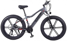 CCLLA Bike Electric Bike Mountain Bicycle for Adult City E-Bike 26 Inch Light Portable 350W High Speed Electric Mountain Bike E-Bike Three Working Modes (Color : Grey)