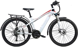 Generic Bike Electric Ebikes, Mountain Electric Bike, 27.5 Inch Travel Electric Bicycle Dual Disc Brakes with Mobile Phone Size LCD Display 27 Speed Removable Battery City Electric Bike for Adults