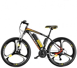 Clothes Electric Mountain Bike Electric Mountain Bike, Electric Bikes For Adult, Mens Mountain Bike, High Steel Carbon Ebikes Bicycles All Terrain, 26" 36V 250W Removable Lithium-Ion Battery Bicycle Ebike , Bicycle ( Color : Yellow )