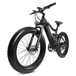 Electric oven Electric Mountain Bike Electric oven Electric Mountain Bikes for Adults 26inch Electric Bicycle, 48V*750W Ebike with12.8Ah Removable Lithium Battery Moped Cycle, Full Suspension E-MTB 7-Speed Gears (Color : 48V 12.8Ah)