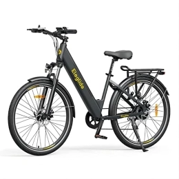 Eleglide Electric Mountain Bike Eleglide Electric Bike, T1 Step-Thru City E 27.5'' Bicycle Commute Trekking Bike with 36V 12.5Ah Removable Battery, LCD Display, Shimano 7 Gears System Mountainbike for Adults Dark Grey
