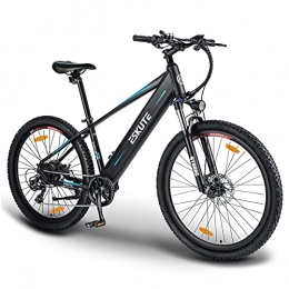 ESKUTE Electric Mountain Bike ESKUTE Electric Mountain Bike 27.5”E-MTB Bicycle 250W with Removable Lithium-ion Battery 36V 12.5A for Men Adults, Shimano 7 Speed Transmission Gears Double Disc Brakes
