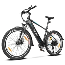 ESKUTE Electric Mountain Bike ESKUTE Netuno 27.5" Electric Bike, With 250W Bafang Rear Motor, Samsung Cell 36V 14.5Ah Lithium Battery Removable, Shimano 7 Gears, Mudguard Including, Electric Mountain Bike for Adults