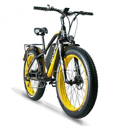 Extrbici Electric Mountain Bike Extrbici 26 Inch Wheel All Terrain Fat Electric Bicycle Aluminum Bike 48V 13AH Lithium Battery Snow Bike 7 Speed Line Pull Oil Brake XF650 (yellow)