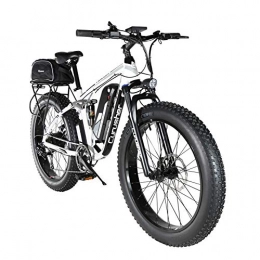 Extrbici Electric Mountain Bike Extrbici 48V 750W Electric Mountain Bike 26inch Fat Tire e-Bike Beach Cruiser Mens Sports Mountain Bike Full Suspension Lithium Battery Hydraulic Disc Brakes Delivery from CHINA warehouse