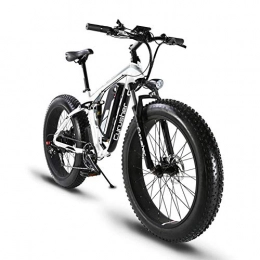 Extrbici Electric Mountain Bike Extrbici World xf800Limited Sale ATV Electric 1000W 48V 13A Electric Mountain Bike with Full Suspension and Table Smart USB Charging Stand & Fat Tire 26"x 4.0