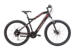 F.lli Schiano Electric Mountain Bike F.lli Schiano Braver 27.5" E-Bike, Electric Mountain Bike with 250W Motor and removable 36V 11.6Ah Lithium Battery, with Shimano 24 Speeds, LCD Display, Red