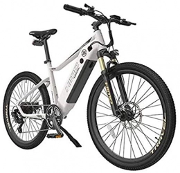 Fangfang Electric Mountain Bike Fangfang Electric Bikes, 26 Inch Electric Mountain Bike for Adult with 48V 10Ah Lithium Ion Battery / 250W DC Motor, 7S Variable Speed System, Lightweight Aluminum Alloy Frame, E-Bike (Color : White)