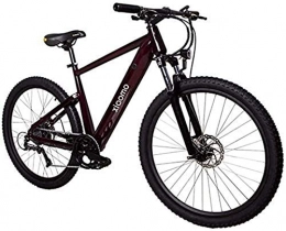 Fangfang Electric Mountain Bike Fangfang Electric Bikes, 27.5" Electrically Assisted Bike, 250W 36V / 10.4Ah Lithium-ion Battery Built Into The Frame, Double Disc Brakes, Black, E-Bike