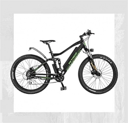Fangfang Electric Mountain Bike Fangfang Electric Bikes, Adult 27.5 Inch Electric Mountain Bike, All-terrain Suspension Aluminum alloy Electric Bicycle 7 Speed, With Multifunction LCD Display, E-Bike (Color : A, Size : 80KM)