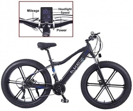Fangfang Electric Mountain Bike Fangfang Electric Bikes, Electric Bicycle 26'' Bike Mountain for Adult with Large Capacity Lithium-Ion Battery 36V 350W 10Ah Battery Capacity And Three Working Modes, E-Bike (Color : Black)