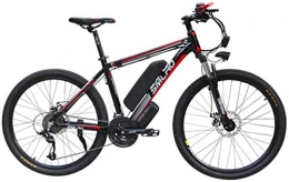 Fangfang Electric Mountain Bike Fangfang Electric Bikes, Electric Bicycle Lithium Ion Battery Assisted Mountain Bike Adult Commuter Fitness 48V Large Capacity Battery Car, E-Bike (Color : B)
