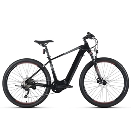 FMOPQ Electric Mountain Bike FMOPQ Adult Electric Bike 240W 36V Mid Motor 27.5inch Electric Mountain Bicycle 12.8Ah Li-Ion Battery Electric Cross Country (Color : Black Blue) (Black Red)