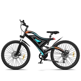 FMOPQ Electric Mountain Bike FMOPQ Electric BikePowerful for Cycling Enthusiasts 26" 500W Electric Bike Fat Tire P7 48V 15AH Removable Lithium Battery for Adults
