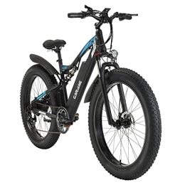 GARVAINE Electric Mountain Bike GAVARINE Electric Bike Adult Fat Tire Mountain Bike, 26 Inch Mountain Bike with Brushless Motor with Removable 48V 17AH Li-Ion Battery