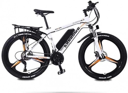 GMZTT Electric Mountain Bike GMZTT Unisex Bicycle Adult Electric Mountain Bicycle, 36V Lithium Battery 27 Speed Electric Bicycle, High-Strength Aluminum Alloy Frame, 26 Inch Magnesium Alloy Wheels (Color : A, Size : 40KM)