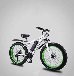 GMZTT Electric Mountain Bike GMZTT Unisex Bicycle Adult Fat Tire Electric Mountain Bicycle, 36V Lithium Battery Electric Bicycle, High-Strength Aluminum Alloy 27 Speed 26 Inch 4.0 Tires Snow Bikes (Color : B, Size : 70KM)