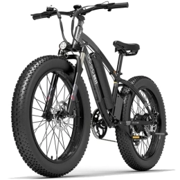 GOGOBEST Electric Mountain Bike GOGOBEST Fat Tire Electric Bike GF600, 13AH 26" Electric Mountain Bike Dirt Ebike for Adults Shimano 7-Speed 3 Riding Modes