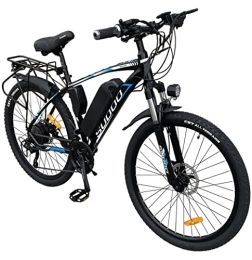 GSOU Bike GSOU SUDOO 26" Electric Mountain Bike for Adult. 2601 E-Bike with 250W Powerful Motor. 36V-13AH Battery. MICRO NEW 27-Speed. M5 Advanced LCD Display, Disk Brake