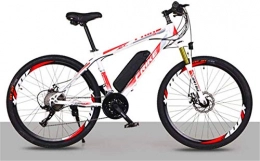 Leifeng Tower Electric Mountain Bike High-speed 26" All Terrain Shockproof Ebike, Electric Mountain Bike 250W Off-Road Bicycle for Adults, with 36V 10Ah Removable Lithium-Ion Battery Ebikes for Men And Women (Color : White)