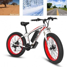 Leifeng Tower Electric Mountain Bike High-speed Electric Bike Adults Electric Mountain Bike 26In Power Assist Commuter Bicycle, 500W 48V 15AH Lithium Battery Aluminum Alloy Mountain Cycling Bicycle, Professional 27 Speed Gears Disc Brake
